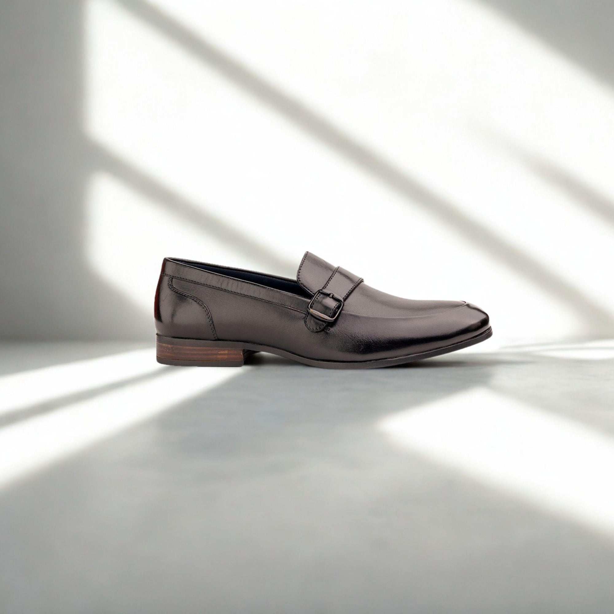 Single strap Black loafer
