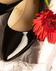 Anne Black Patent Leather Ballerina