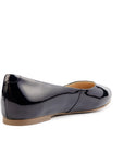 Anne Black Patent Leather Ballerina