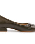 Margot Olive Wide-Toe Shoe