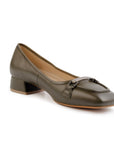 Margot Olive Wide-Toe Shoe