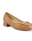 Margot Tan Wide-Toe Shoe