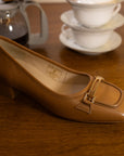 Margot Tan Wide-Toe Shoe