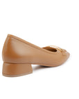 Margot Tan Wide-Toe Shoe