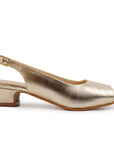 Aether Gold Open-toe Slingback