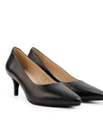 Simone charcoal Soft Leather Pump