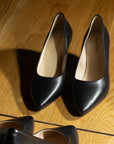 Simone charcoal Soft Leather Pump