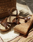 Camille Brown Platform Sandal