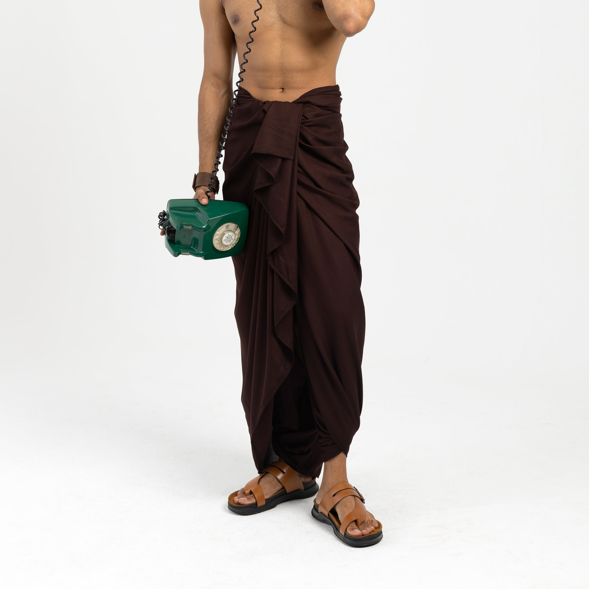 Embrace: Tan Dual-buckle Sandal