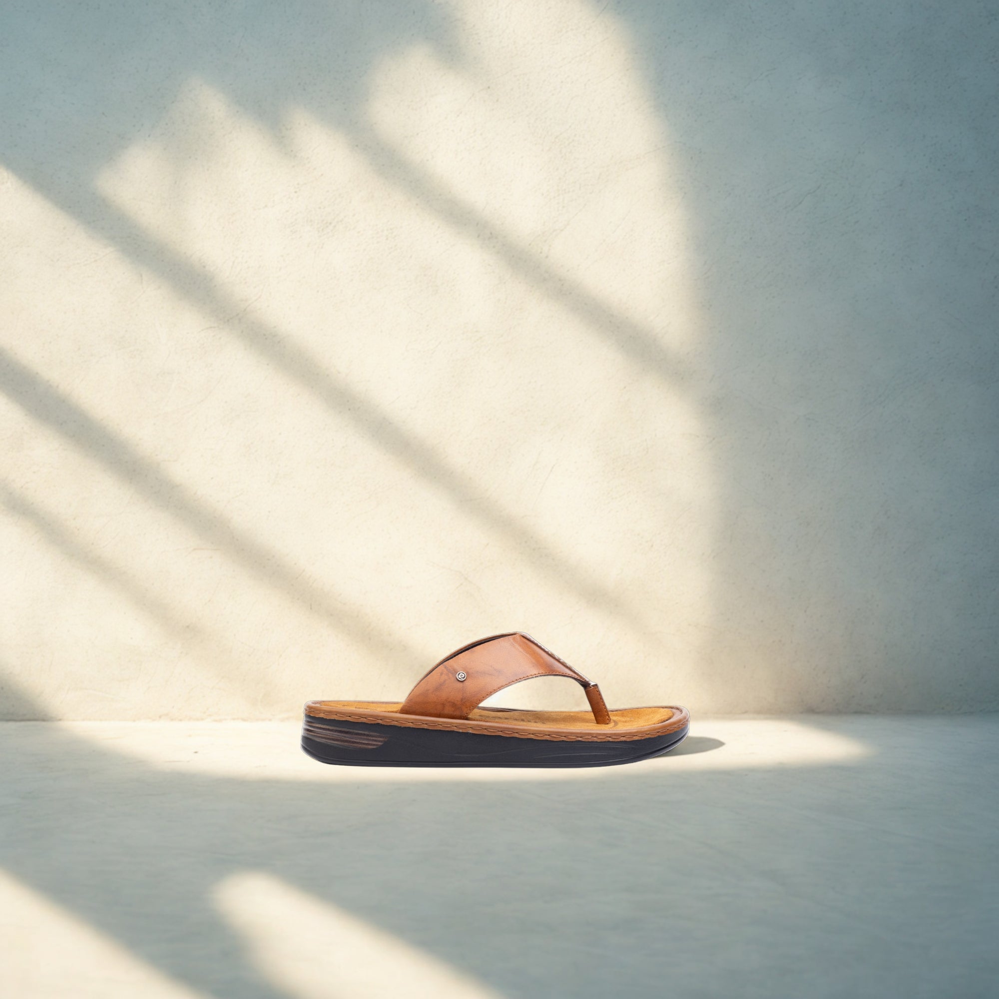 Hudson: Casual Tan Slipper
