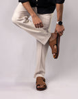 Azur: Camel Textured Buckle Slide