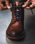 Alpine:Cognac Cap Toe Boot