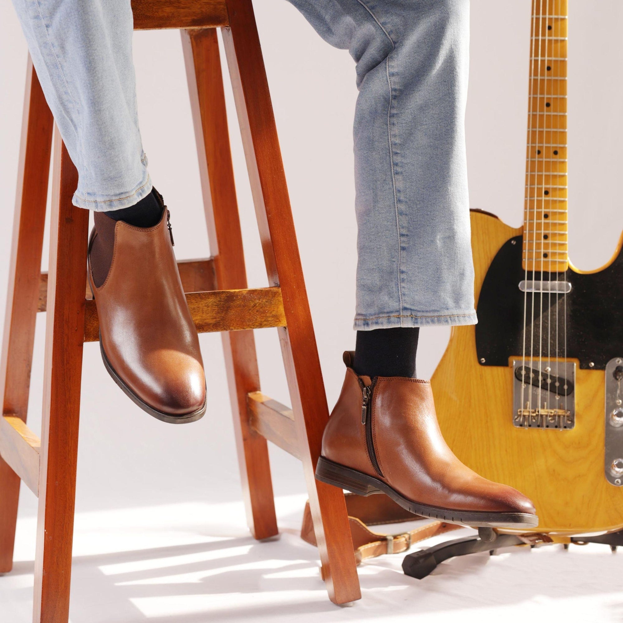 Classic Cognac Chelsea Boot