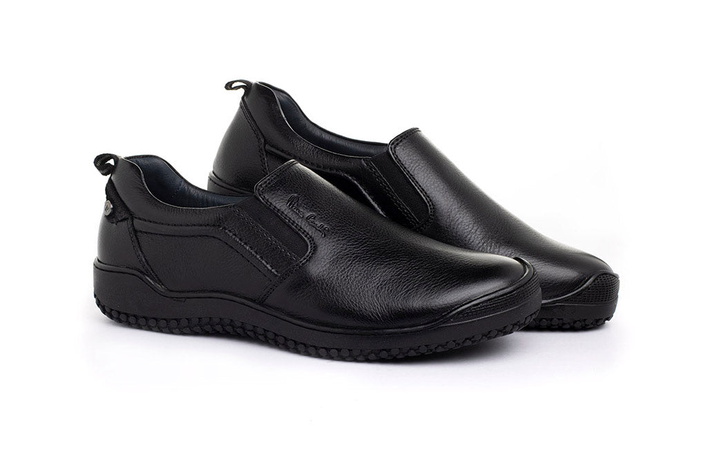 Pierre Cardin Black Stride Black Slip-on Shoes for Men  display picture 1