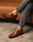 Modern Cognac Slip-on
