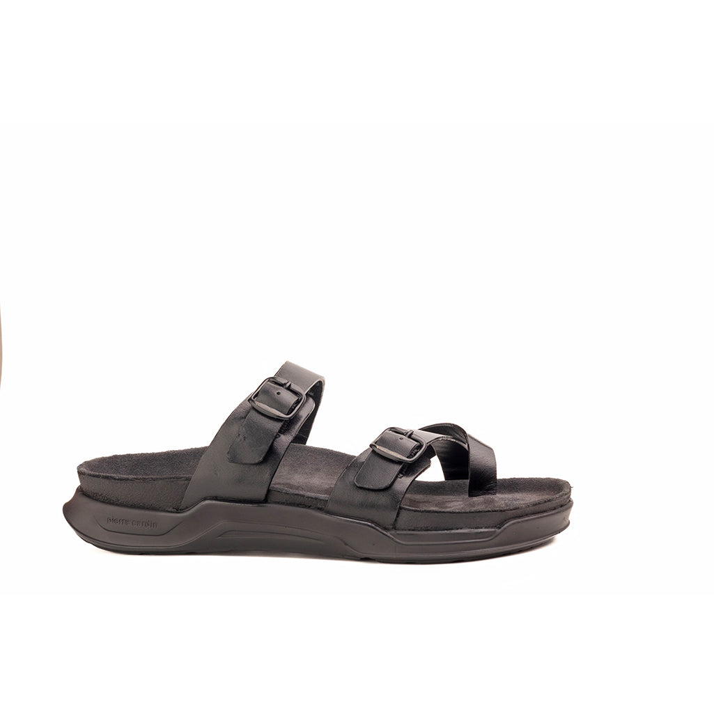 Embrace : Black Adjustable Sandal