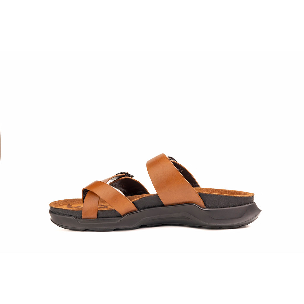 Embrace : Cognac Adjustable Sandal