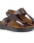 Embrace: Brown Buckle Thong