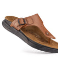 Embrace: Cognac Buckle Thong