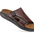 Embrace: Brown Double-strap Slide