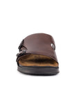 Embrace: Brown Double-strap Slide