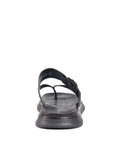 Glide Black Textured Thong