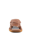 Fête Tan Ruched Slide