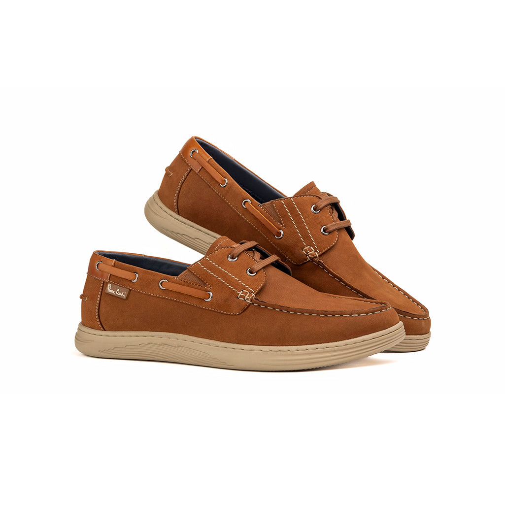 Pierre Cardin Men's Camel Lace Up Shoes Everyday Style