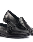 Trento Black Buckle Loafer