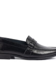 Trento Black Buckle Loafer