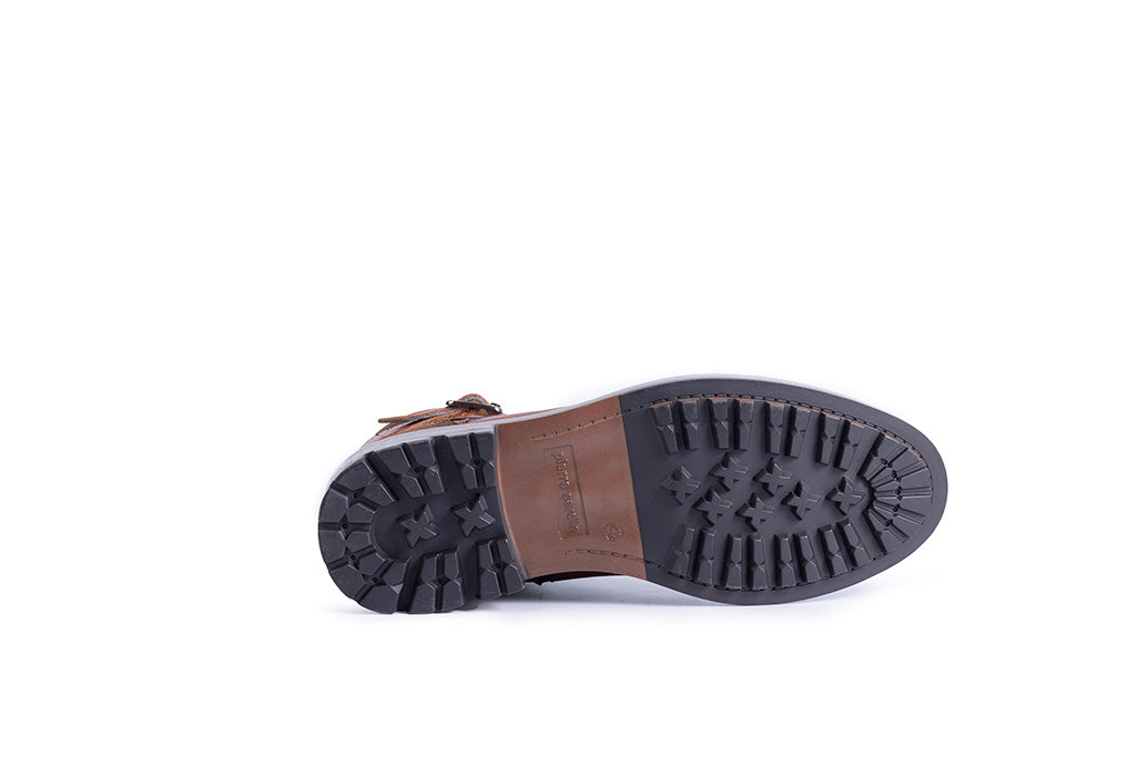 Alpine:Cognac Cap Toe Boot