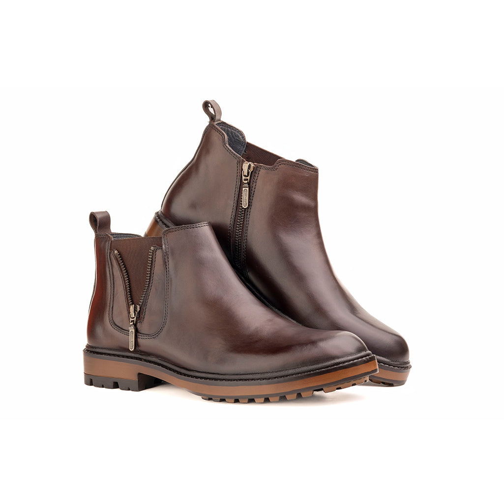 Pierre Cardin Men's Modern Cafe Dual-Tone Chelsea Boots