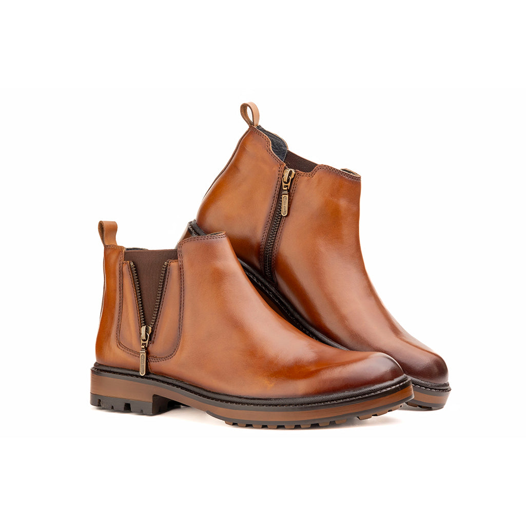 Modern Cognac Chelsea Boot