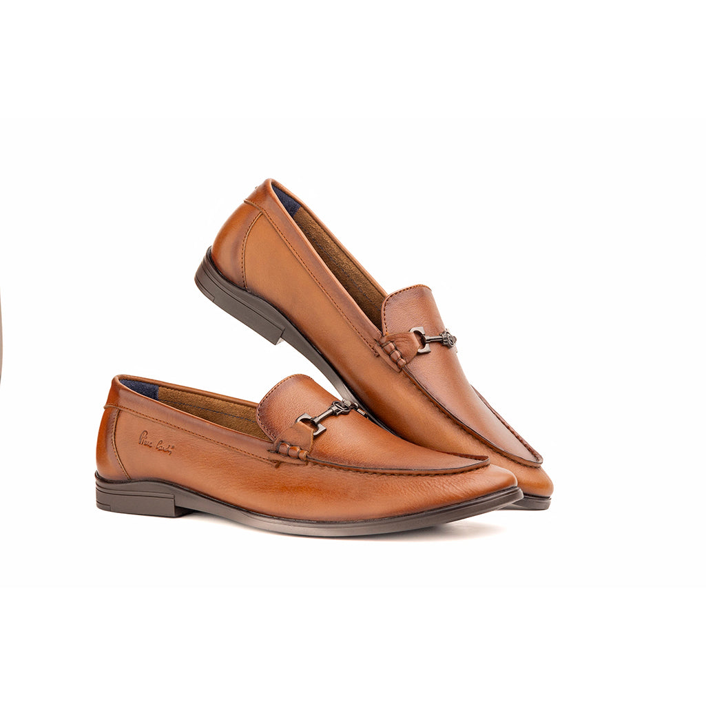 Pierre Cardin Soho Cognac Men's Leather Loafers – Office & Party Wear