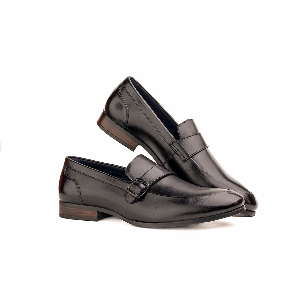 Single strap Black loafer