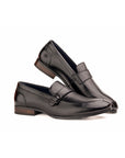 Single strap Black loafer