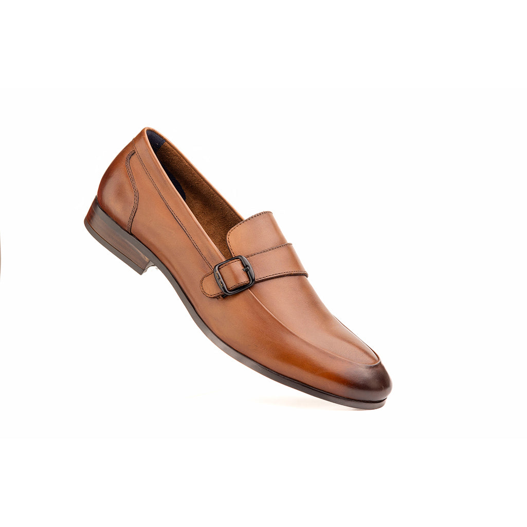 Single strap Cognac loafer