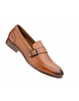 Single strap Cognac loafer