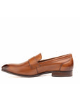 Single strap Cognac loafer