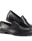 Genova Black Penny Loafer