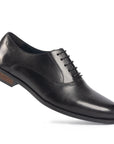 Trieste Black Plain-toe Oxford