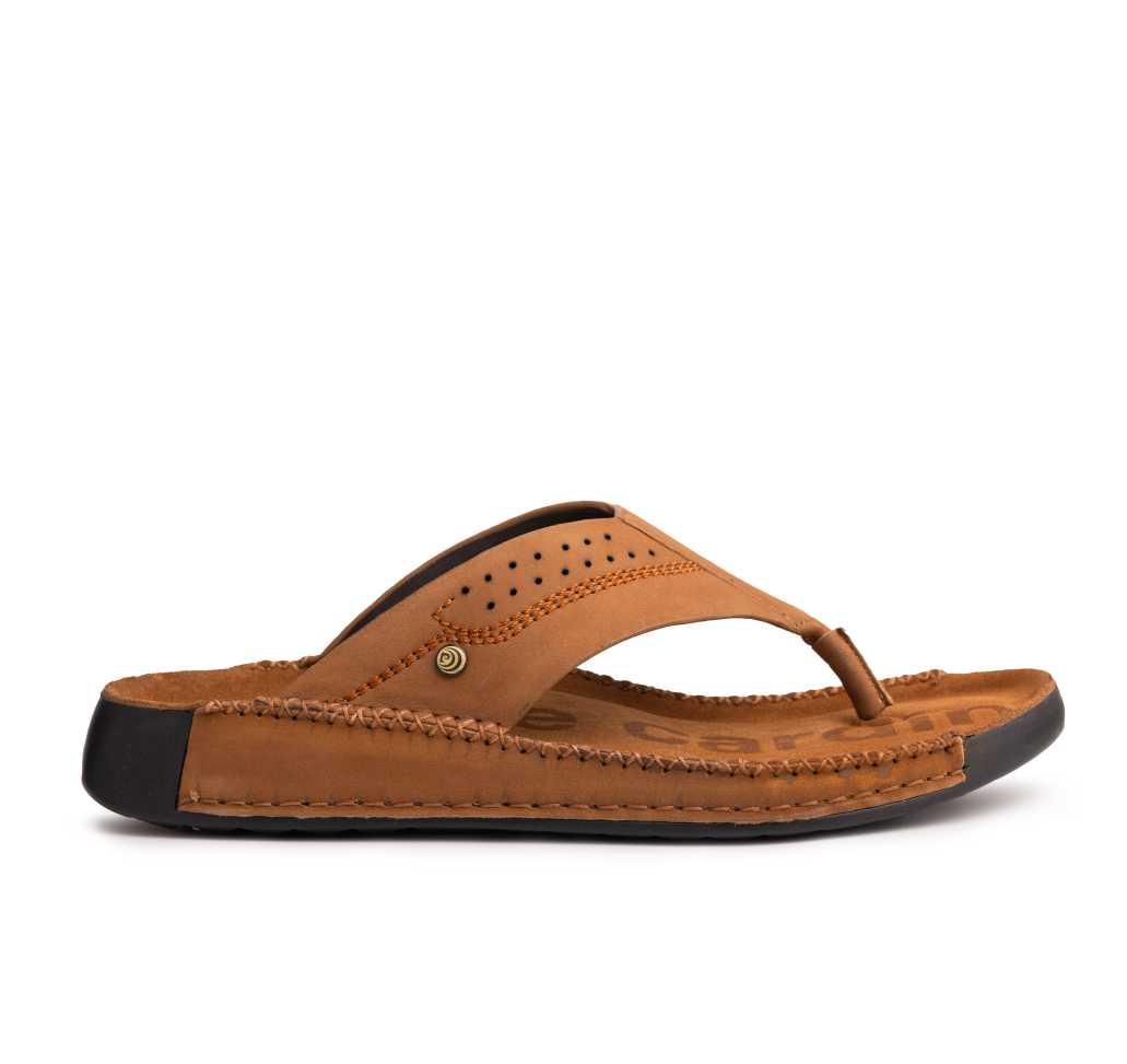 Riviera: Camel Nubuck Slipper