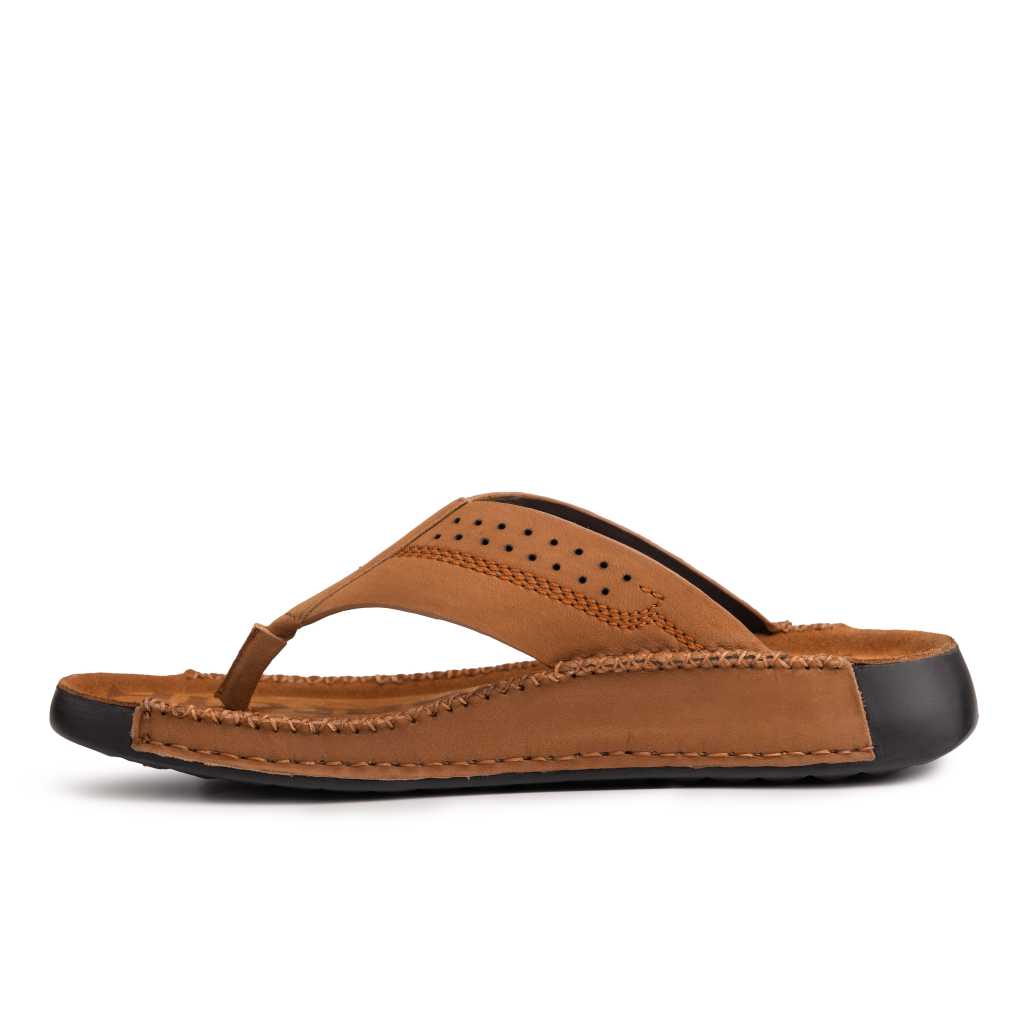 Riviera: Camel Nubuck Slipper