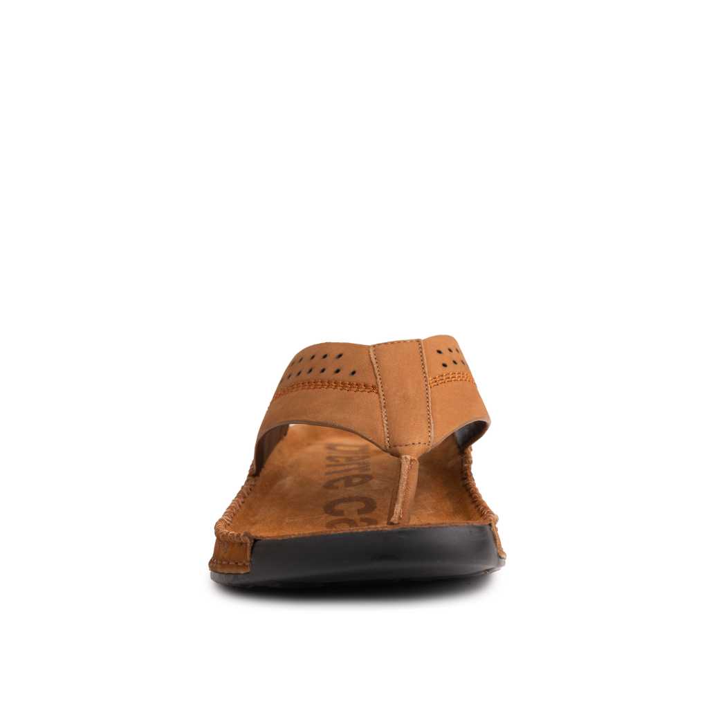 Riviera: Camel Nubuck Slipper