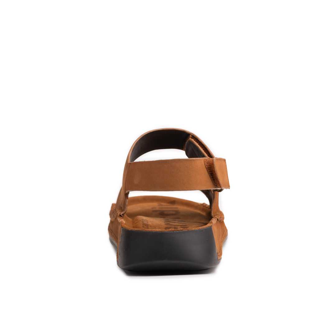 Riviera: Camel Nubuck Sandal