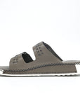 Soul Cloud: Grey Woven Dual-strap Sandal