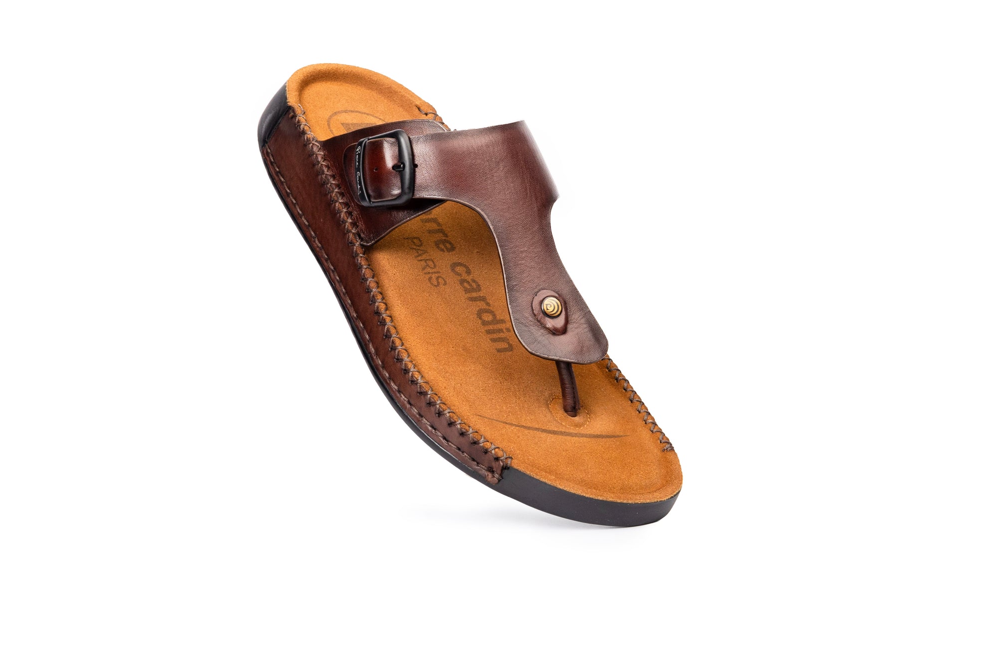Riviera: Mid-brown Polished Thong