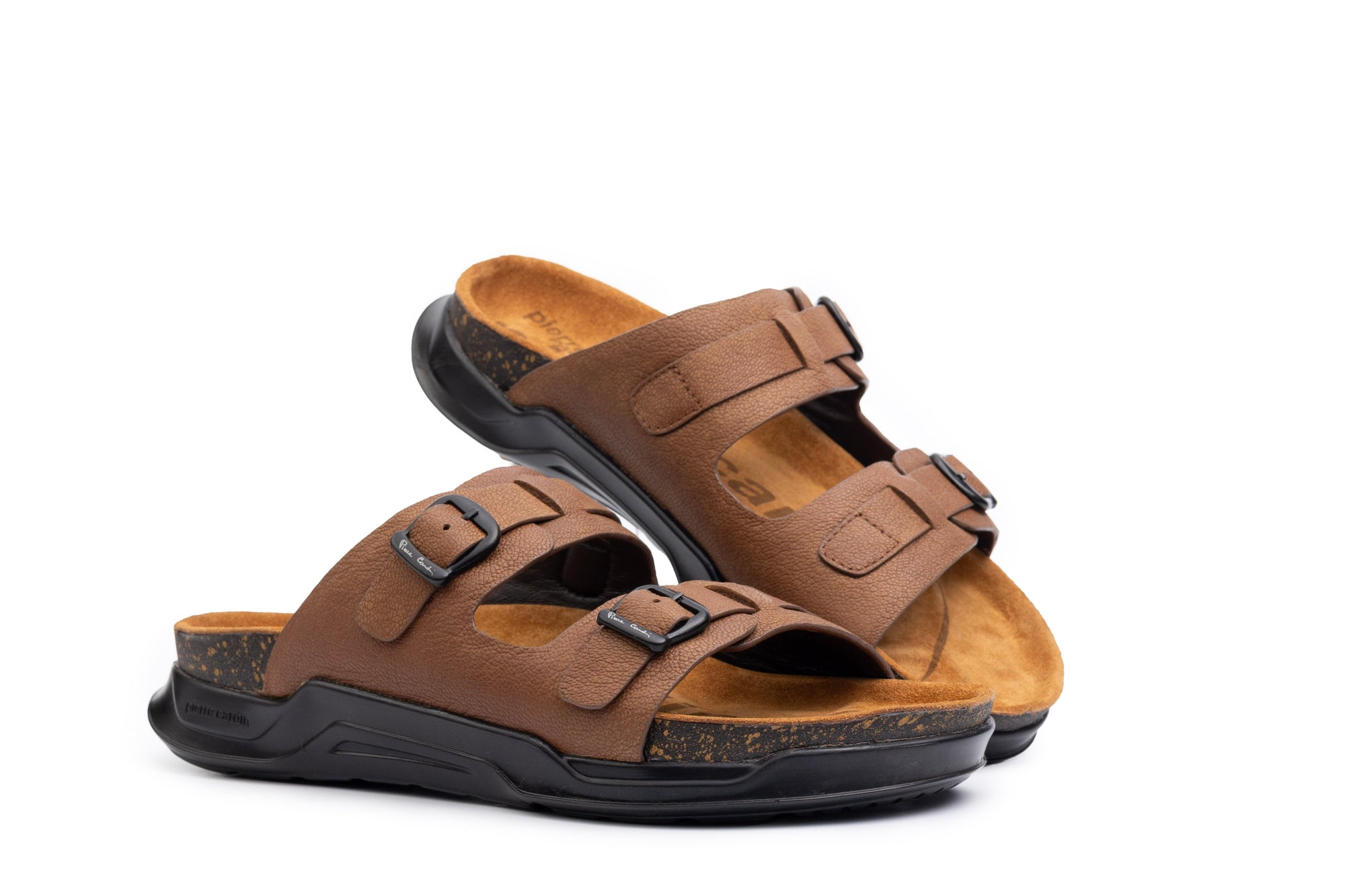 Embrace: Tan Stonewashed Adjustable Slides