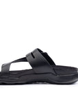 Embrace: Black Dual-buckle Sandal