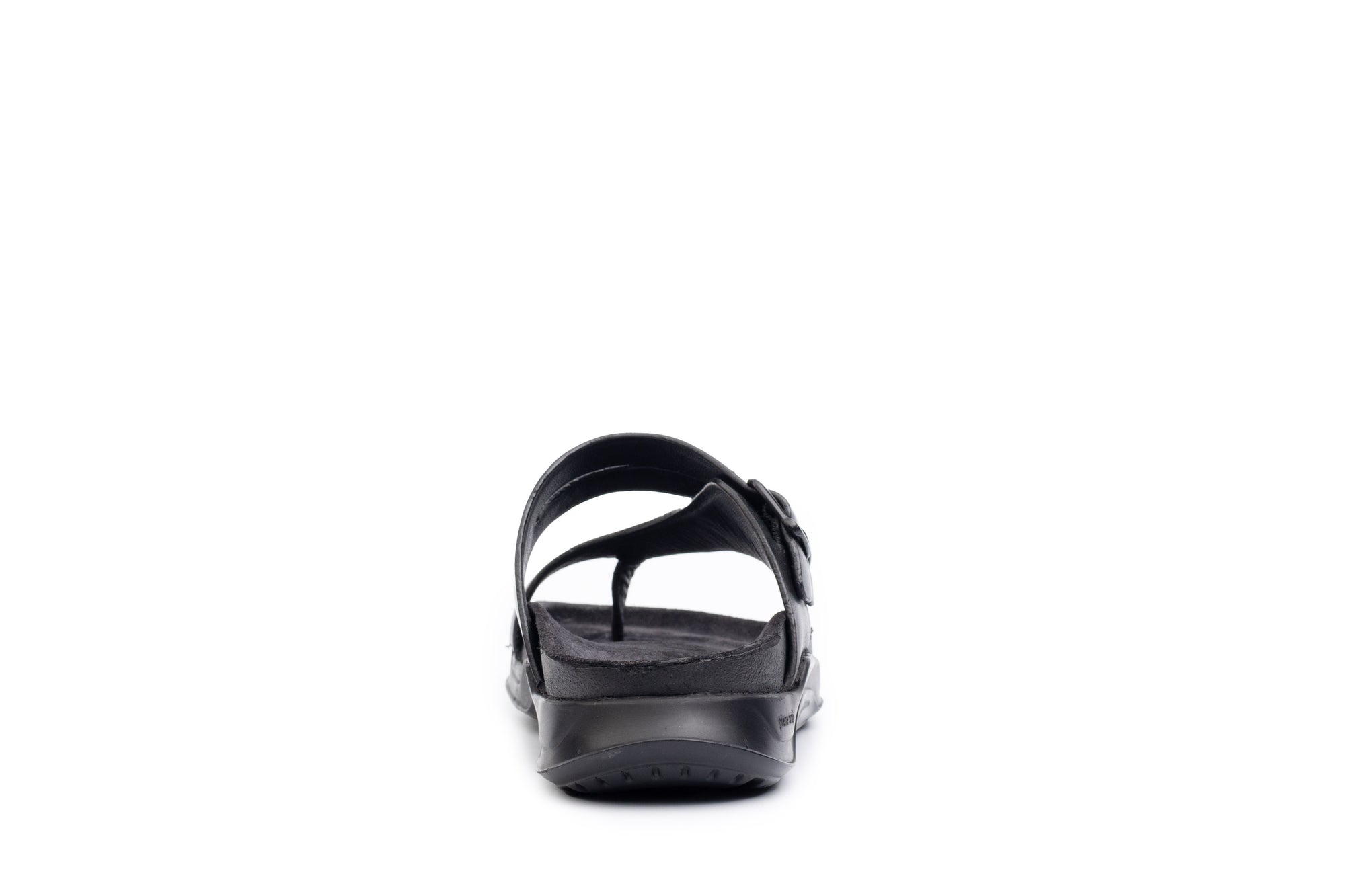 Embrace: Black Dual-buckle Sandal